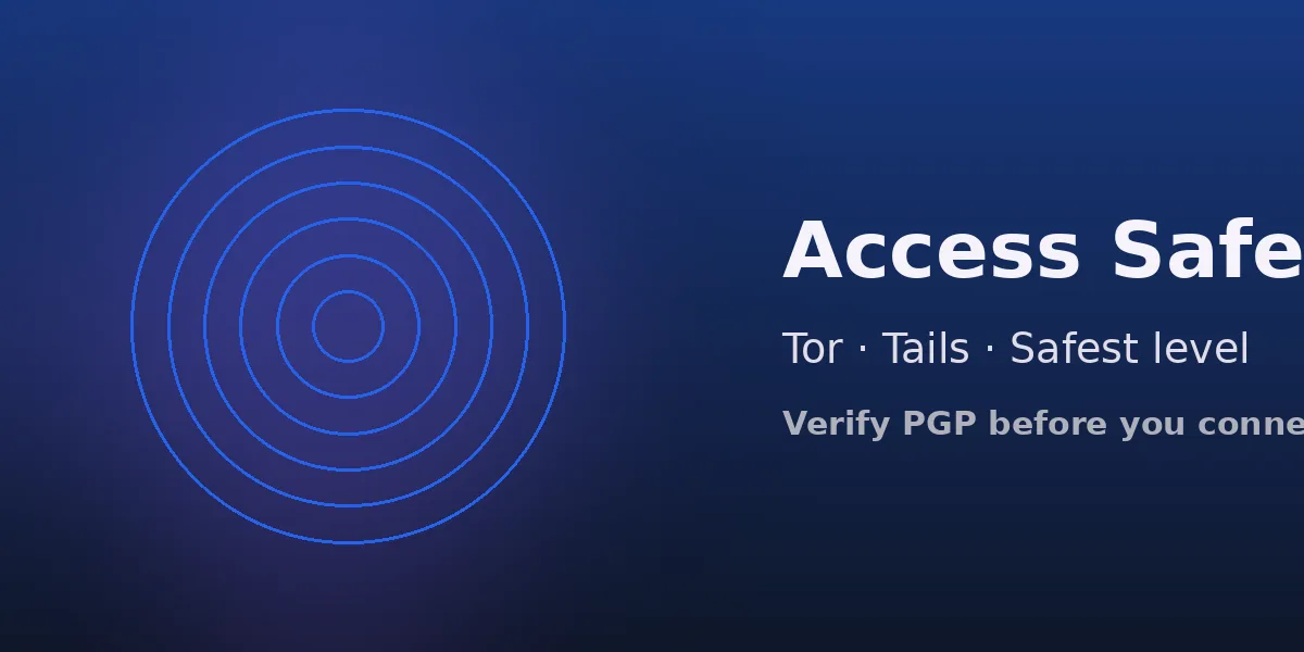 How to access Torzon via a verified mirror 2026 — Tor Browser and PGP-checked onion